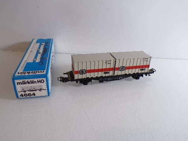 Märklin H0 4664 Containerwagen der DB in OVP HS101