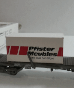 Märklin H0 4668 Niederflurwagen Rola mit Container in OVP C326