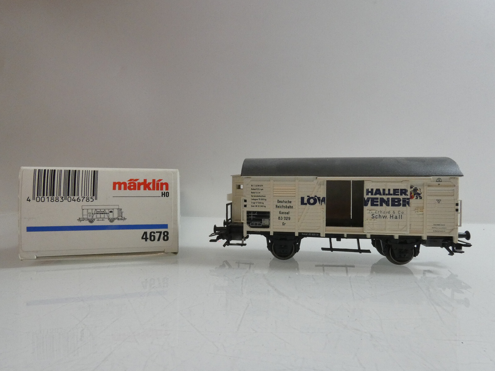 Märklin H0 4678 Güterwagen Bierwagen Haller Löwenbräu in OVP C556