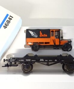Märklin H0 46841 Flachwagen mit LKW Beru der DR in OVP PR8889