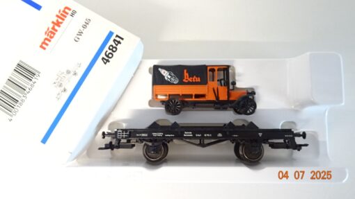 Märklin H0 46841 Flachwagen mit LKW Beru der DR in OVP PR8889
