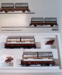 Märklin H0 46925 Set mit 2 Rungenwagen mit Ladung der DB  in OVP BH1740