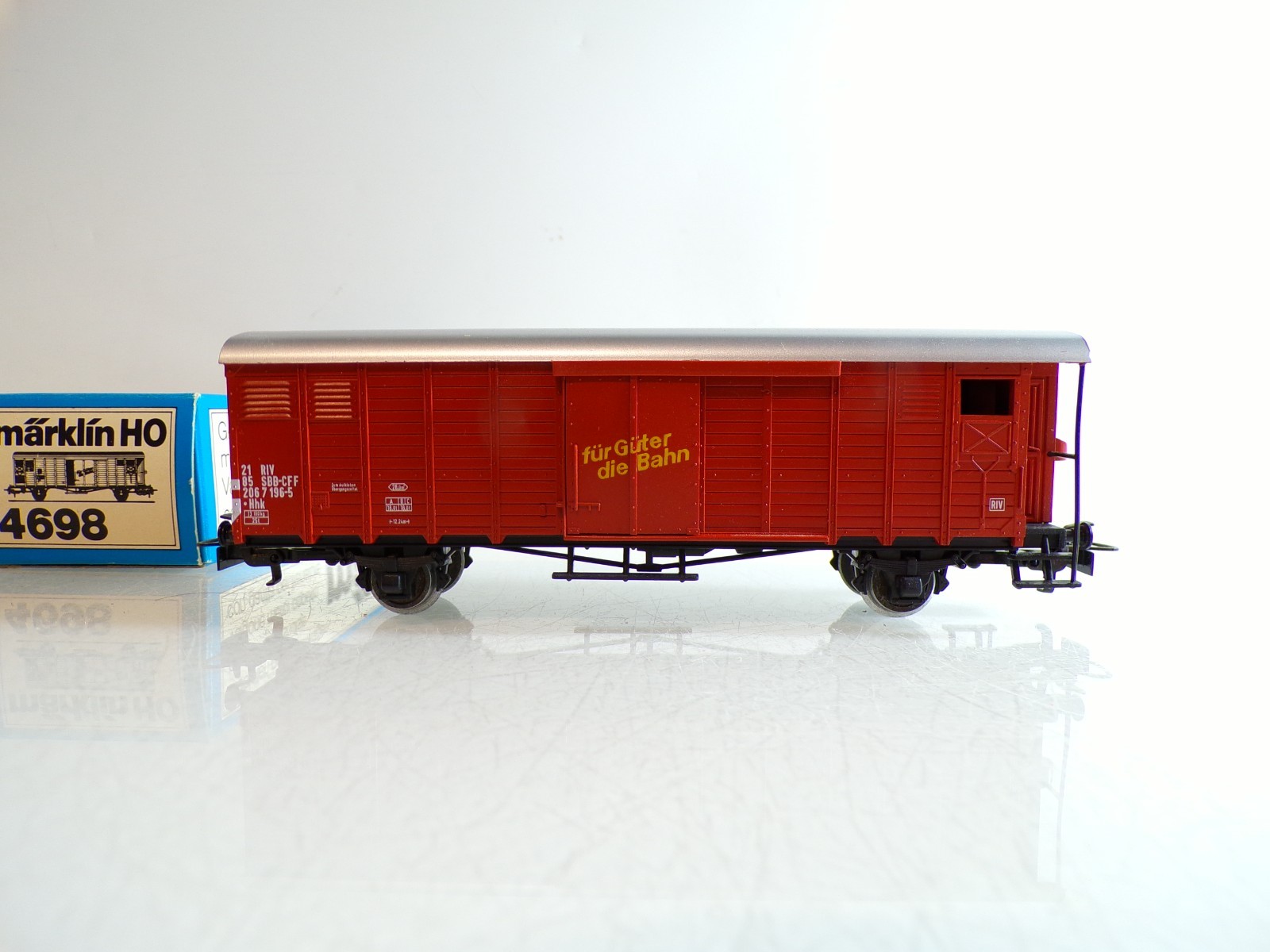 Märklin H0 4698 gedeckter Güterwagen mit Bremserhaus der SBB in OVP BH1487 – Bild 3