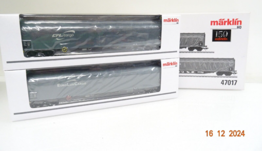 Märklin H0 47017 Luxemburg Schiebeplanenwagen-Set der CFL Cargo in OVP LE7903