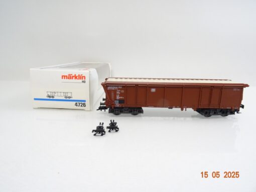 Märklin H0 4726 Hochbordwagen mit Rolldach der DB in OVP PR7658
