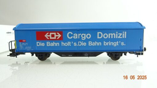 Märklin H0 4735 Schiebewandwagen Cargo Domizil der SBB in OVP PR7710 – Bild 3