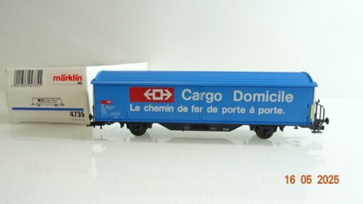 Märklin H0 4735 Schiebewandwagen Cargo Domizil der SBB in OVP PR7710