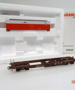 Märklin H0 47445 Österreich Taschenwagen der ÖBB mit 40´ Container in OVP LE8988