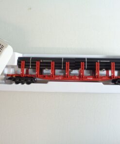 Märklin H0 47717 Rungenwagen mit Mannesmann Röhren der DB in OVP BH545