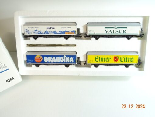 Märklin H0 4784 Güterwagen-Set Schiebewandwagen  4 tlg. der SBB in OVP PR5041