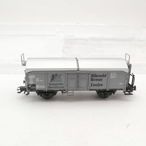 Märklin H0 48113 Schiebedachwagen Albrecht Braun der DB ohne LKW in VP QR8567 – Bild 3