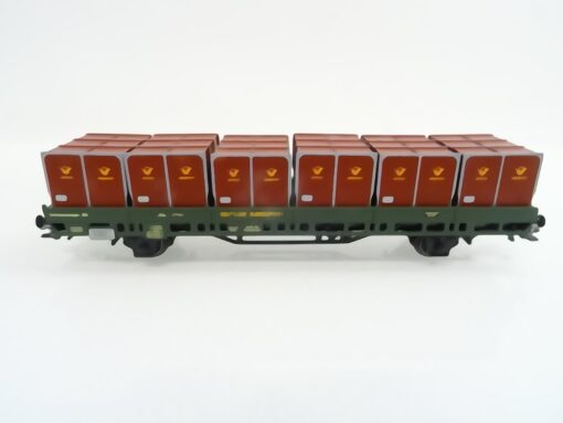 Märklin H0 48579 Niederbordwagen mit Rollplattenbehältern Post RR2314 o. – Bild 3