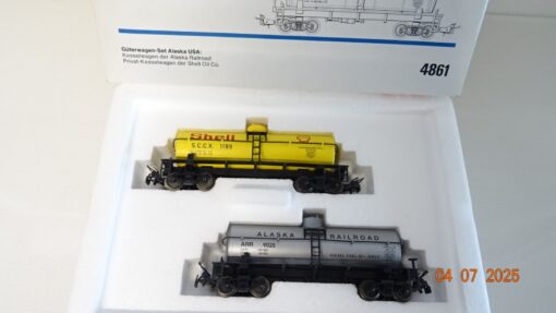 Märklin H0 4861 Güterwagen-Set Alaska 2 Kesselwagen USA in OVP PR8858