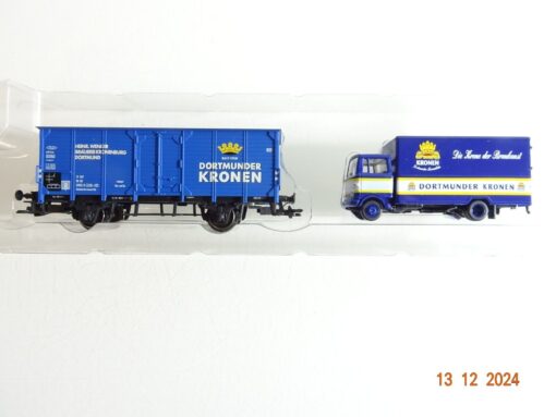 Märklin H0 48631 Kühlwagen Dortmunder Kronen u. LKW der DB in OVP PR4791 – Bild 3