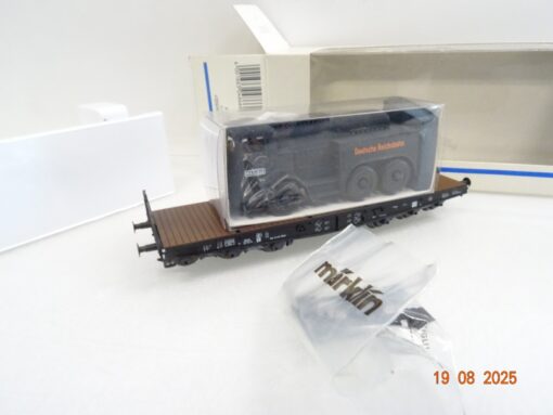Märklin H0 4866 Schwerlast Flachwagen mit Kaelbe Zugmaschine in OVP RR3046 – Bild 3
