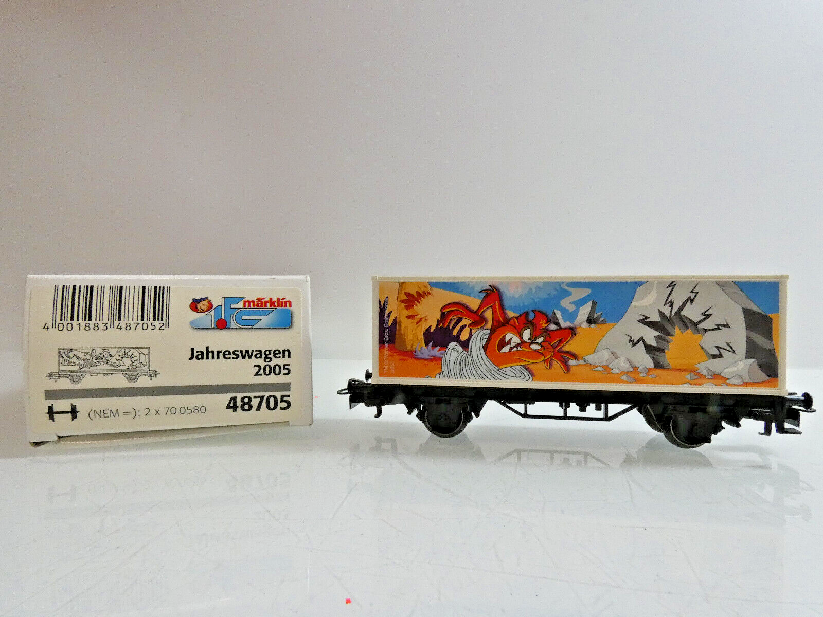 Märklin H0 48705 Jahreswagen 2005 1.FC Märklin Containerwagen in OVP C549