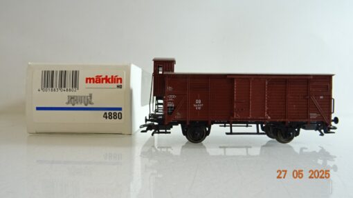 Märklin H0 4880 gedeckter Güterwagen mit Bremserhaus  der DB in OVP PR8095