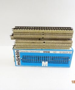 Märklin H0 5106 M Gleis gerades Gleis 10Stück siehe Foto in OVP CK6074