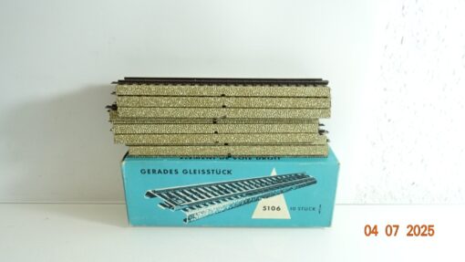 Märklin H0 5106 gerades Gleis 10Stück siehe Foto in OVP CK9319