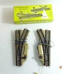 Märklin H0 5117 elekt. Weichenpaar siehe Foto in OVP CK5676
