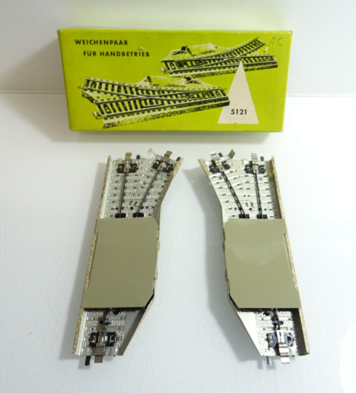 Märklin H0 5121 M-Gleis Weichenpaar für Handbetrieb in OVP CK893 – Bild 3