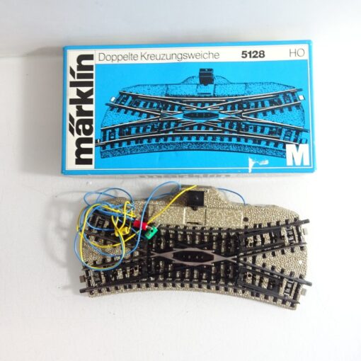 Märklin H0 5128 Doppelte Kreuzungsweiche siehe Foto in OVP CK7220