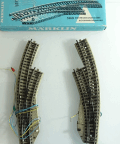 Märklin H0 5140 elektromagnetische Bogenweichenpaar siehe Foto in OVP CK9182