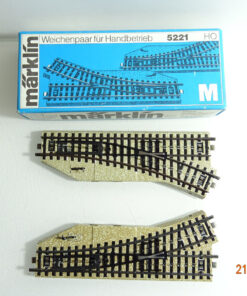 Märklin H0 5221 M-Gleis Weichenpaar für Handbetrieb in OVP CK3488