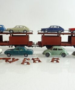 Märklin H0 64123 Autotransportwagen mit 8 PKW´s der DB PR9376 o.