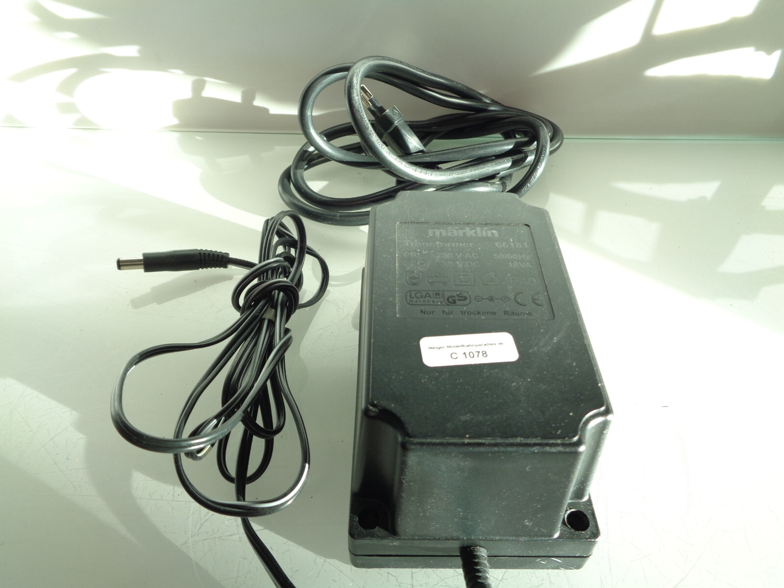 Märklin H0 66181 Trafo 18VA C1078 o.