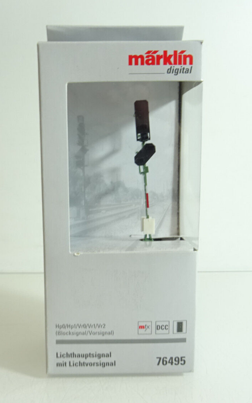 Märklin H0 76495 Lichthauptsignal m. Vorsig. neuwertig siehe Foto in OVP CK2212