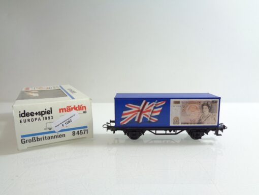 Märklin H0 84571 AC Güterwagen Großbritannien Europa 1993 in OVP F1062