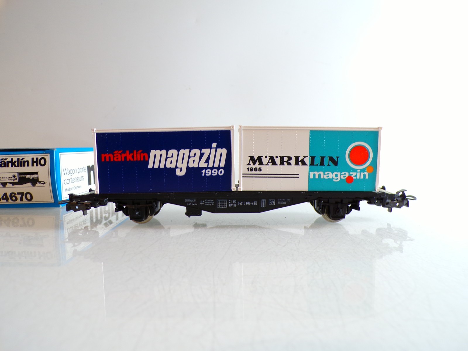 Märklin H0 84670 Containerwagen Märklin Magazin in OVP BH1492 – Bild 3