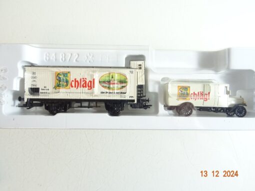 Märklin H0 94034 Kühlwagen Schlägl mit LKW der BBÖ in OVP PR4792 – Bild 3