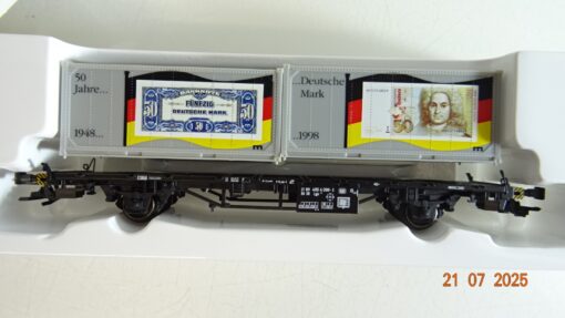 Märklin H0 94052 Containertragwagen mit 2 Container der DB in OVP PR9168 – Bild 3