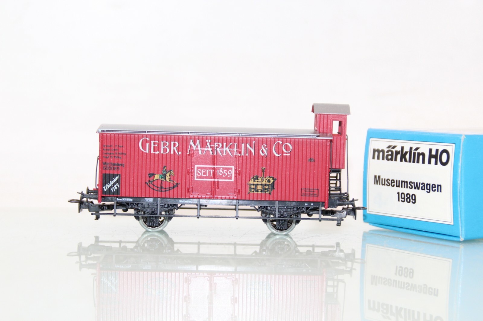 Märklin H0 Containerwagen "Gebr. Märklin & Co" in OVP GS1098