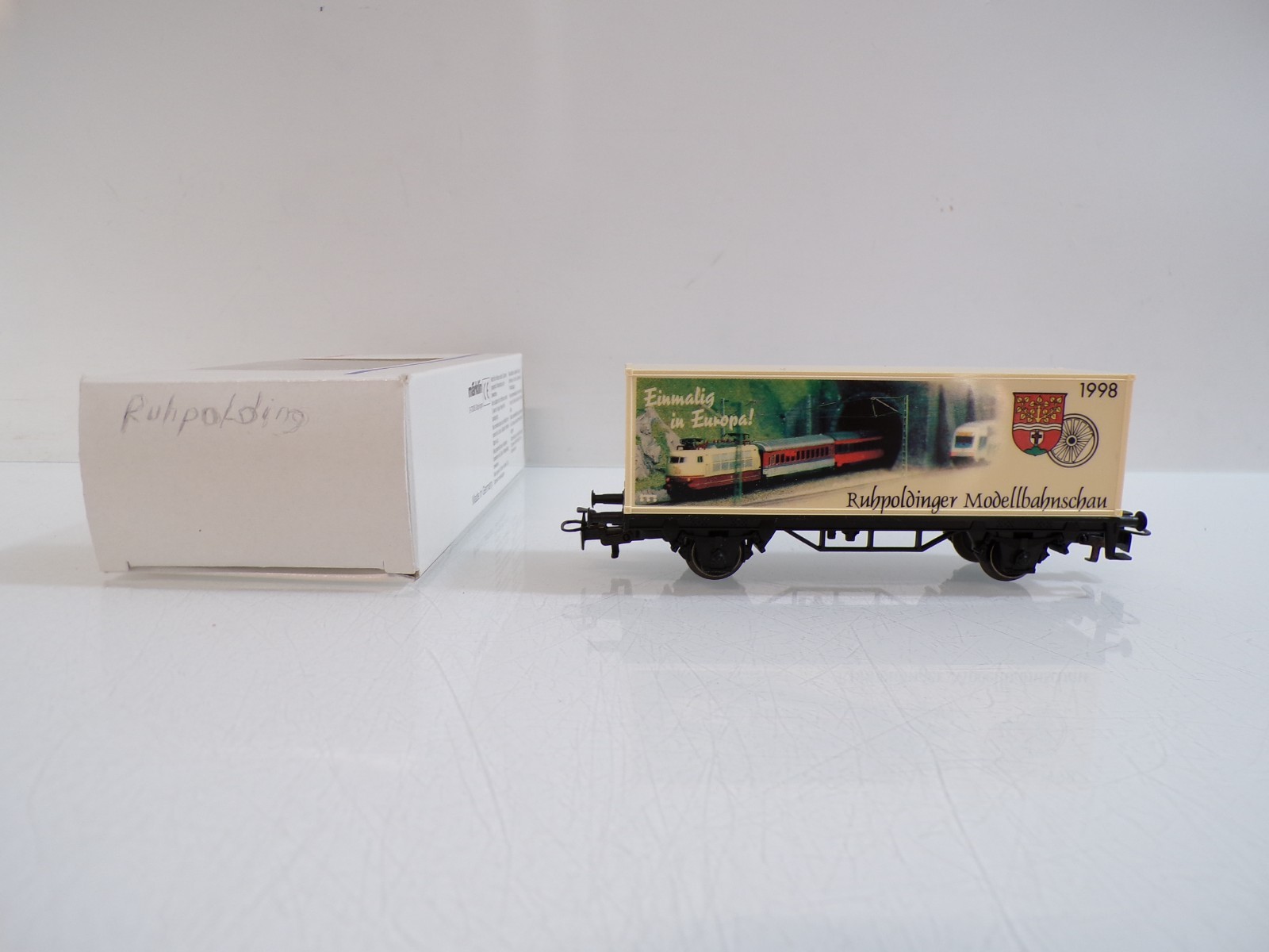 Märklin H0 Containerwagen Ruhpoldinger modellbahnschau in OVP BH1868