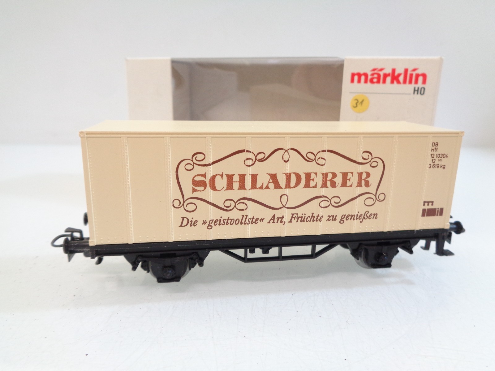 Märklin H0 Containerwagen Schladerer Früchte in OVP RR5623 – Bild 3