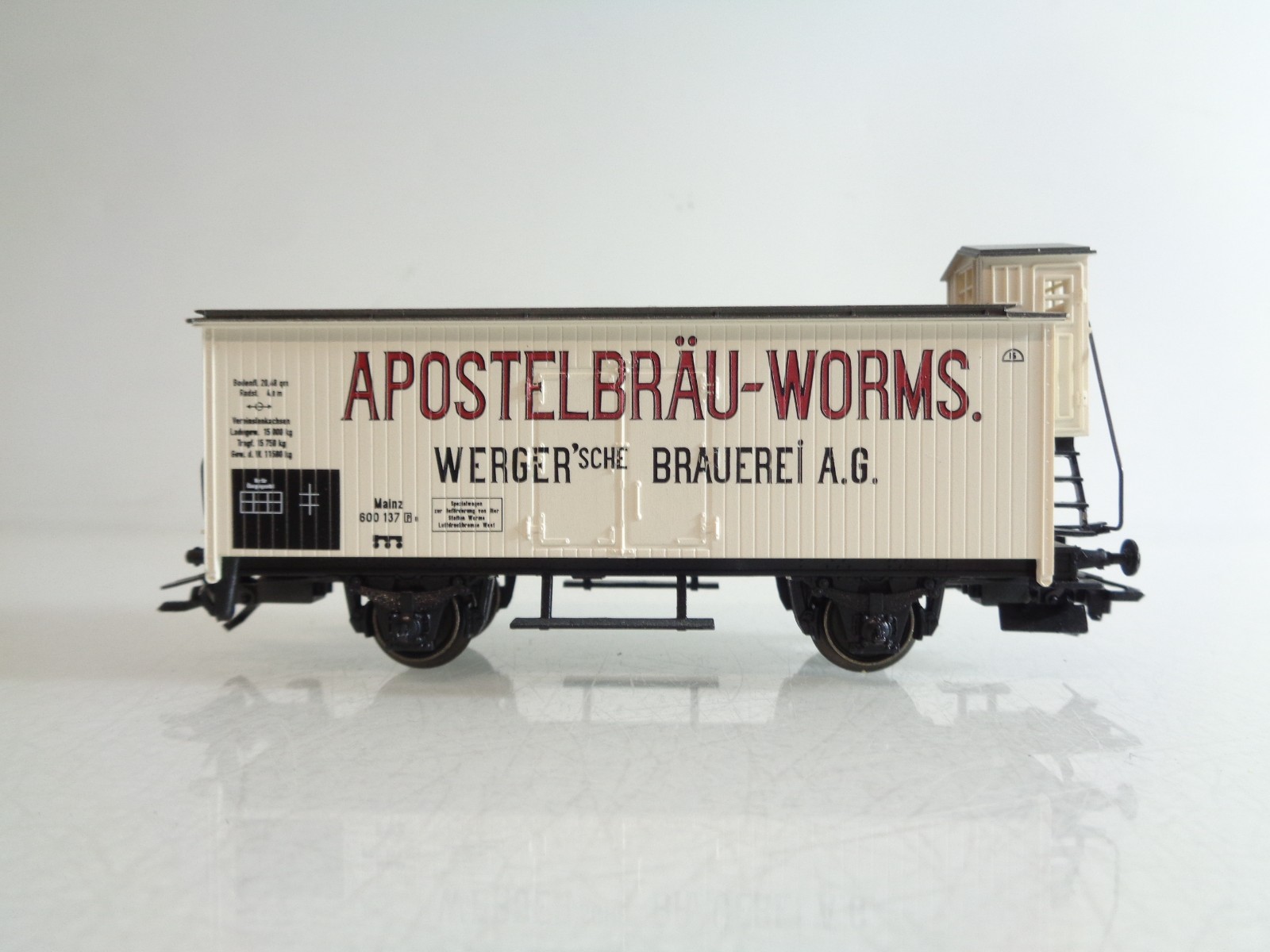 Märklin H0 Kühlwagen Apostelbräu-Worms BH993 o. – Bild 3