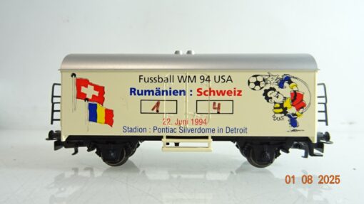 Märklin H0 Kühlwagen Fußball WM 94 USA Rumänien : Schweiz PR9348 o.