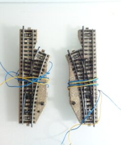 Märklin H0 M-Gleise 5138 5139 Elektro. Weichenpaar siehe Foto PK2084 o.