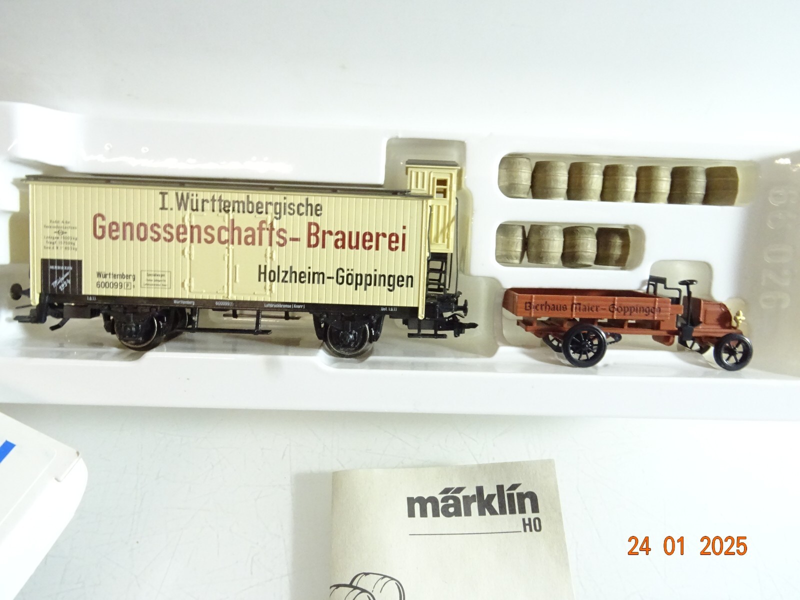 Märklin H0 Museum 1994 gedeckter Güterwagen Genoss.-Brauerei in OVP PR5499 – Bild 3