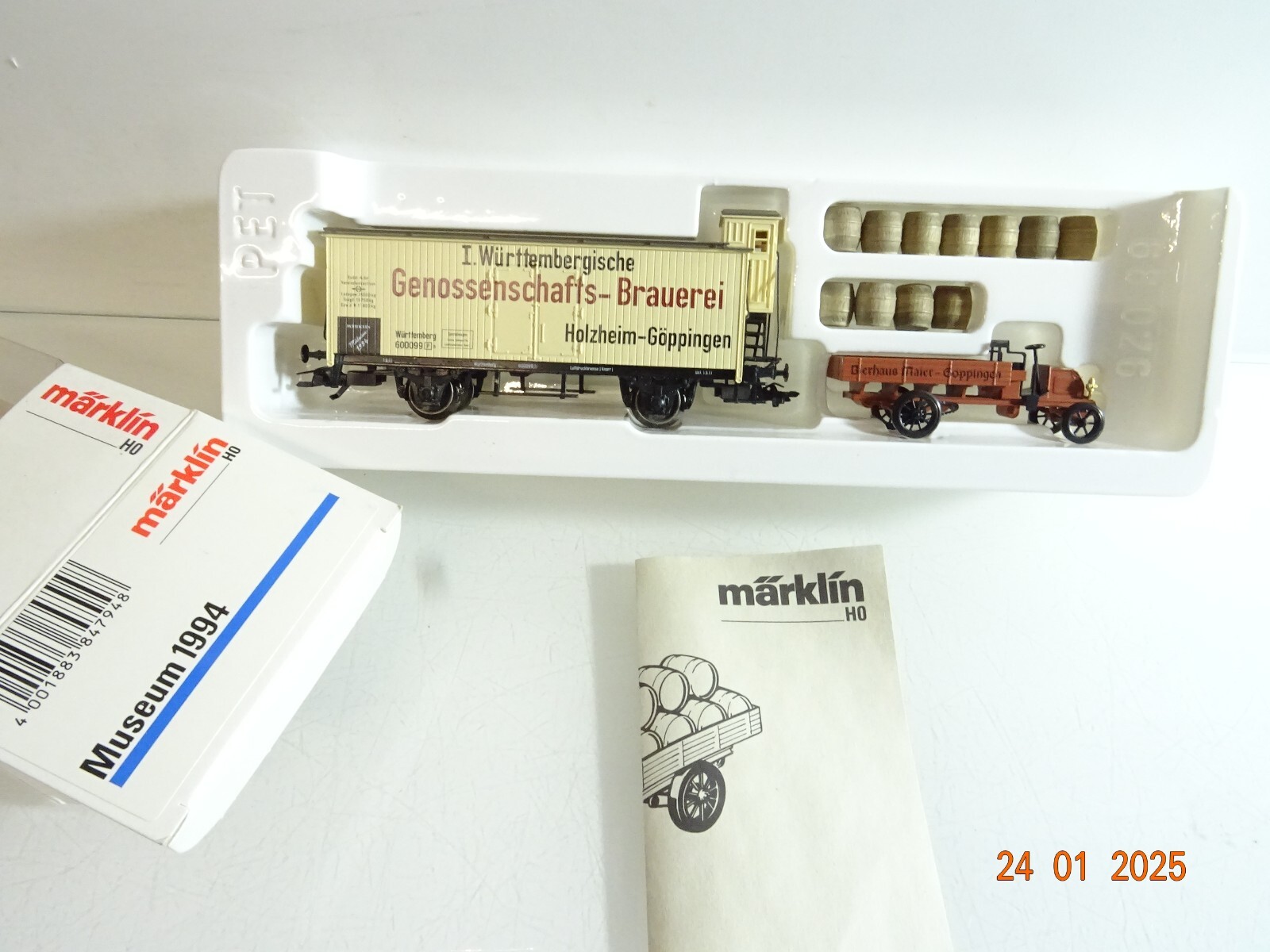 Märklin H0 Museum 1994 gedeckter Güterwagen Genoss.-Brauerei in OVP PR5499