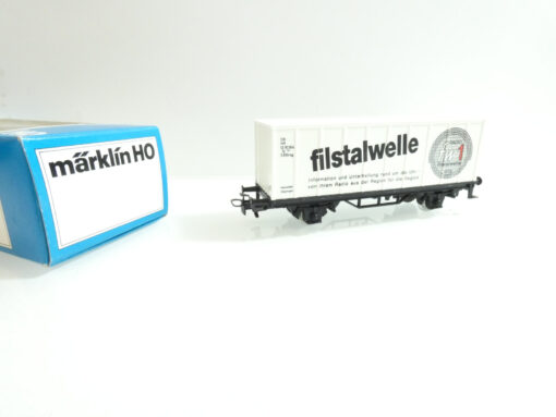 Märklin H0 SoMo gedeckter Güterwagen filstalwelle  in OVP AR3661