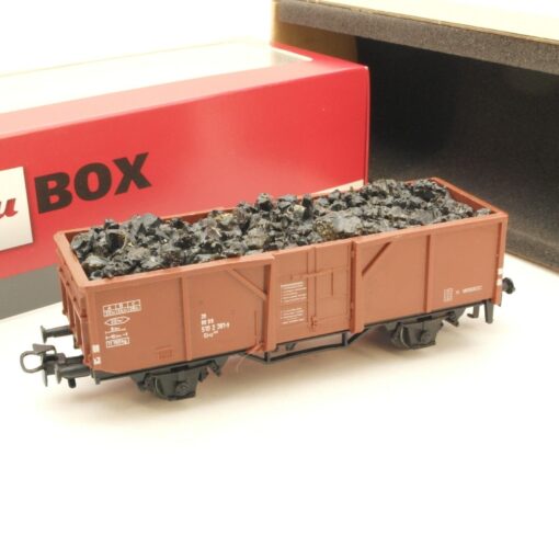 Märklin H0 offener Güterwagen 510 2 381-9 mit Ladung der DB in Au Box RG5158