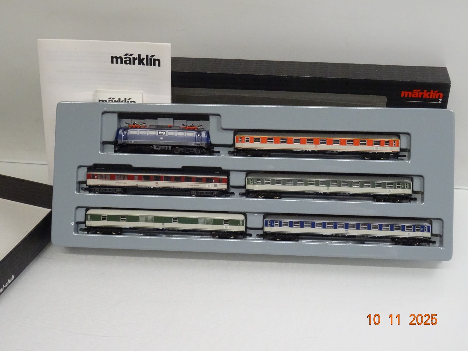 Märklin Mini-Club Z 81435 Zugset 6tlg. Pop-Farben DB neuwertig in OVP JL4375