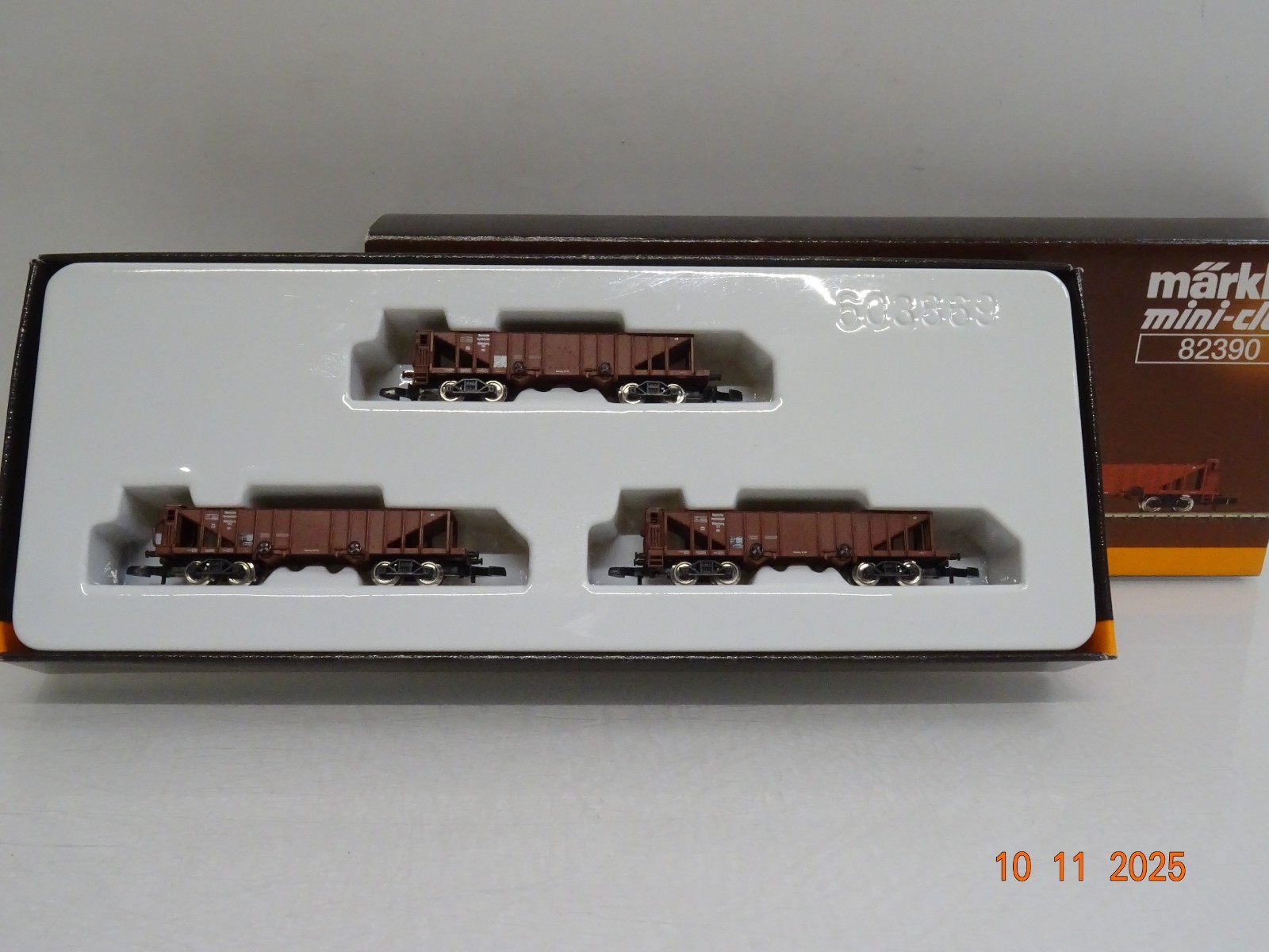 Märklin Mini-Club Z 82390 Kohletrichterwagen-Set 3tlg. neuwertig in OVP JL4360
