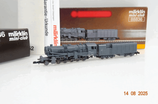 Märklin Mini-Club Z 88836 Dampflok BR 52 1853 grau der DRG neuwertig OVP JL2295