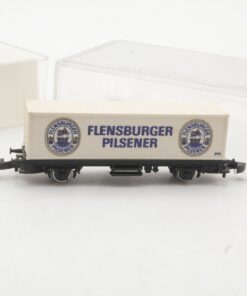 Märklin Mini-Club Z Containerwagen Flensburger Pilsener in OVP RR5299