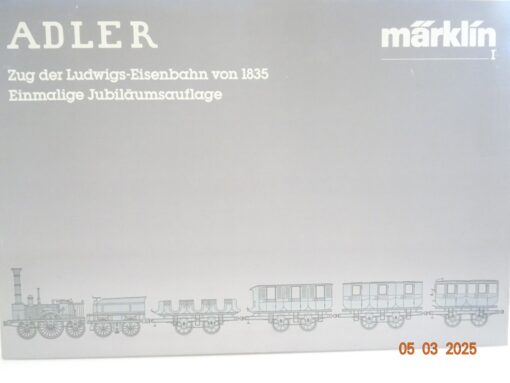 Märklin Spur 1 5750 Historischer Personenzug Adler 3tlg. in OVP LE9182 – Bild 4